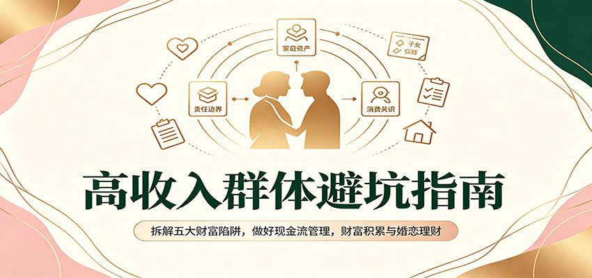 高收入群体避坑指南：拆解五大财富陷阱，做好现金流管理，财富积累与婚恋理财-52项目站