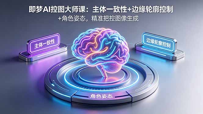 即梦AI控图大师课:主体一致性+边缘轮廓控制+角色姿态,精准把控图像生成-52项目站