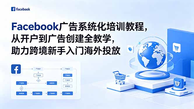 Facebook广告系统化培训教程,从开户到广告创建全教学,助力跨境新手入门海外投放-52项目站