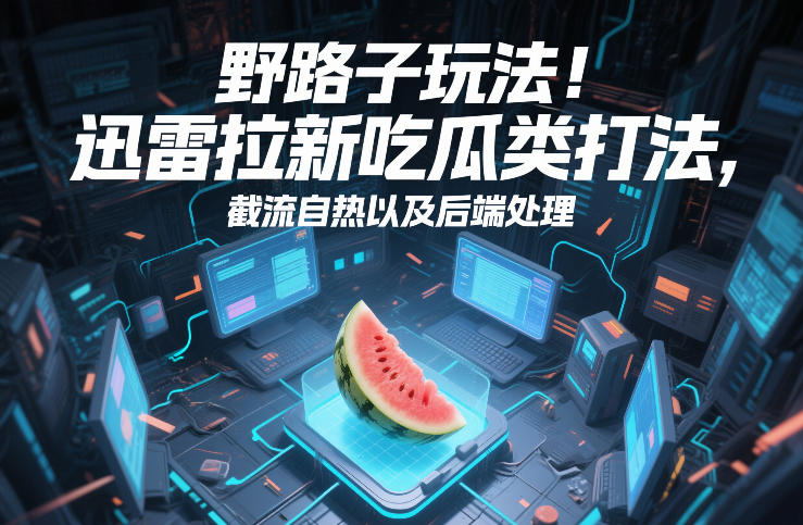 野路子玩法！迅雷拉新吃瓜类打法，截流自热以及后端处理-52项目站