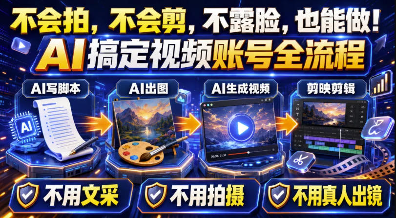 AI短视频起号实战项目，用AI做视频起号，45天涨粉12W，一条广告8.5k，广告接到手软，引流、变现两不误！-52项目站