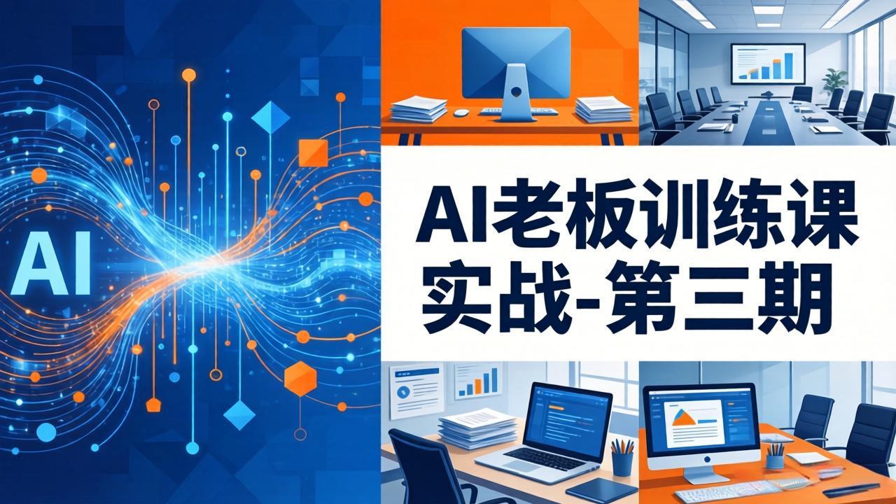 AI老板训练课实战-第三期:AI+内容应用落地教学,从0到1打通AI变现完整路径-52项目站