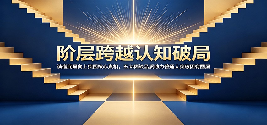 阶层跨越认知破局：读懂底层向上突围核心真相，五大稀缺品质助力普通人突破固有圈层-52项目站