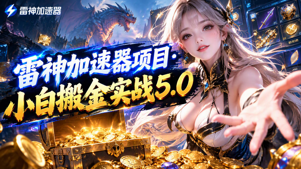 雷神加速器项目·小白搬金实战5.0,抖音W播100-150r,小白入局一天也能几十r-52项目站