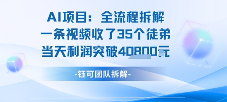 AI收徒变现闭环：一条视频收35人，日入1k+(附完整SOP)-52项目站