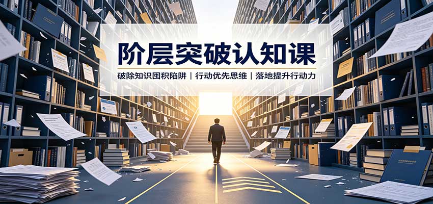 阶层突破认知课：破除知识囤积陷阱，行动优先思维，落地提升行动力-52项目站