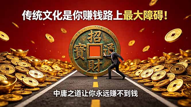 付费文章:传统文化是你赚钱路上最大障碍!中庸之道让你永远赚不到钱-52项目站