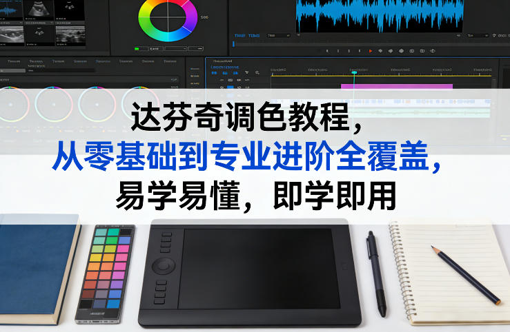 达芬奇调色教程,从零基础到专业进阶全覆盖,易学易懂,即学即用-52项目站