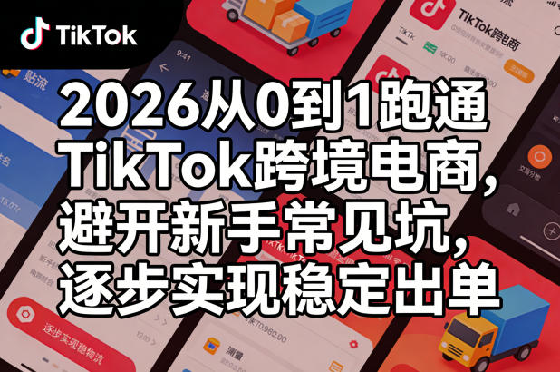 2026从0到1跑通TikTok跨境电商,避开新手常见坑,逐步实现稳定出单(更新0414)-52项目站