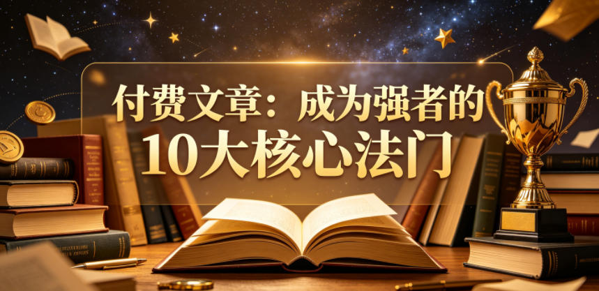 付费文章:成为强者的10大核心法门-52项目站