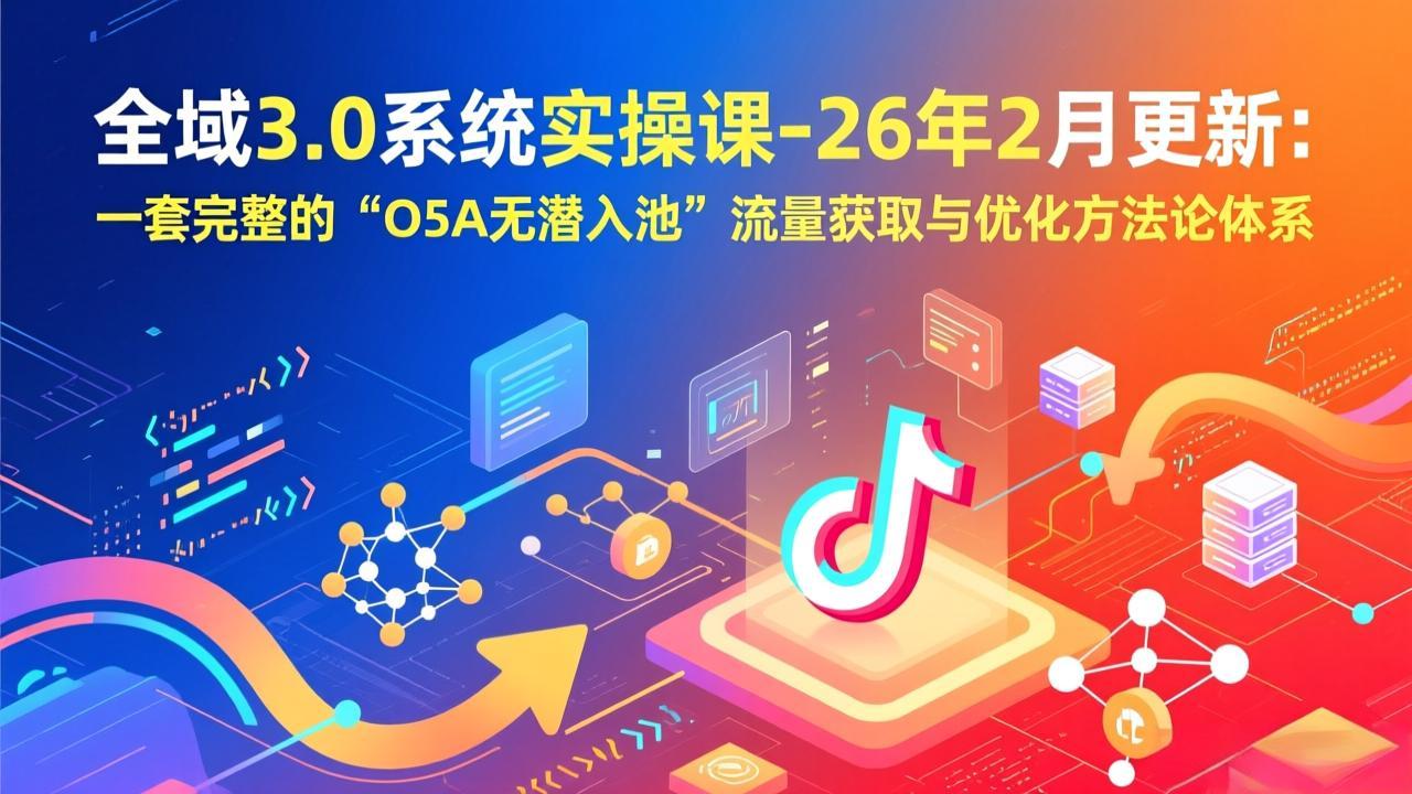 全域3.0系统实操课-26年2月更新：一套完整的“O5A无潜入池”流量获取与优化方法论体系-52项目站