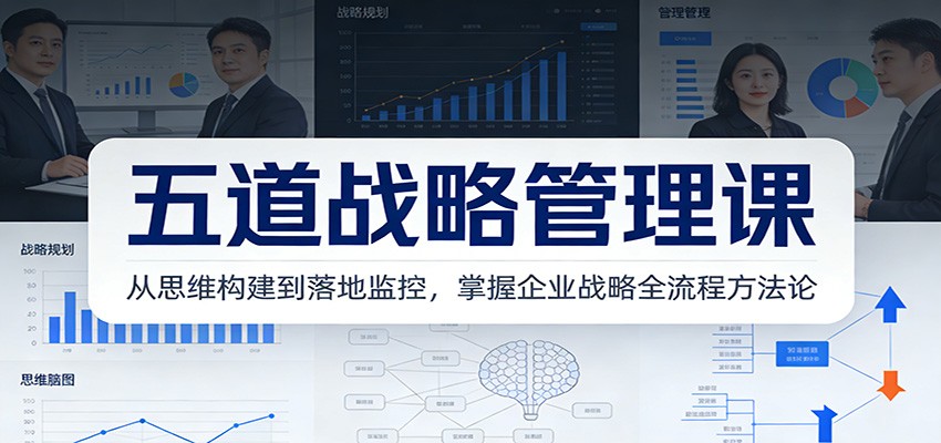 五道战略管理课：从思维构建到落地监控，掌握企业战略全流程方法论-52项目站