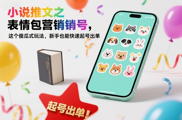 小说推文之表情包营销号,这个傻瓜式玩法,新手也能快速起号出单-52项目站