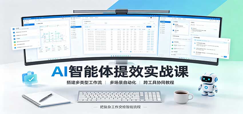 AI智能体提效实战课：搭建多类型工作流，多场景自动化，跨工具协同教程-52项目站