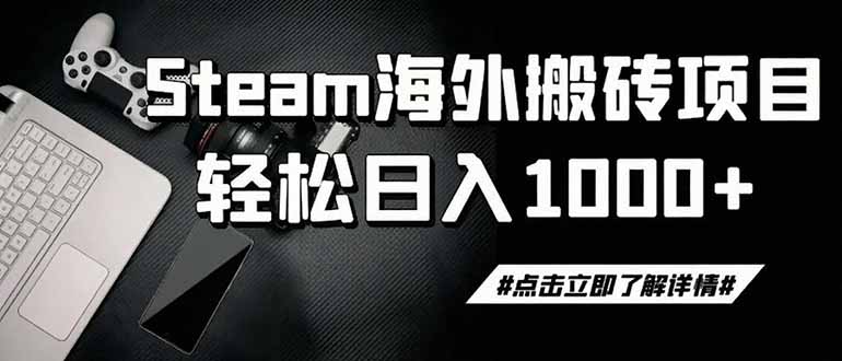 steam搬砖，一周只需1-2小时，轻松月入过万，上不封顶-52项目站