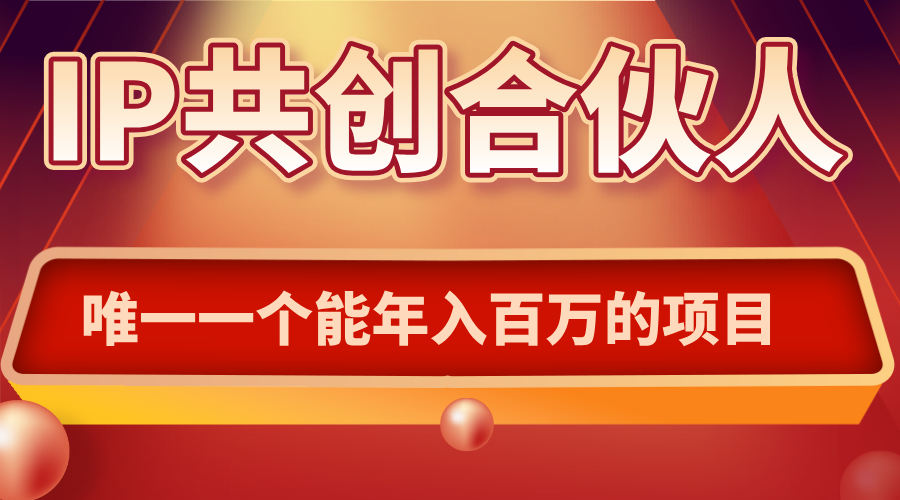 如何通过IP共创合伙人一起合伙“卖项目”-52项目站