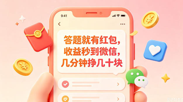 答题就有红包,收益秒到微信,几分钟挣几十块,学生党上班族宝妈都可以玩【揭秘】-52项目站
