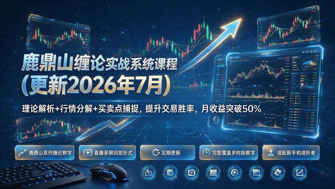 鹿鼎山缠论实战系统课程(更新26年7月-52项目站