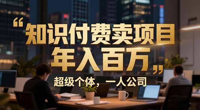从0到年入百万：超级个体实战心得公开，个人IP×精准引流×成交系统全拆解-52项目站