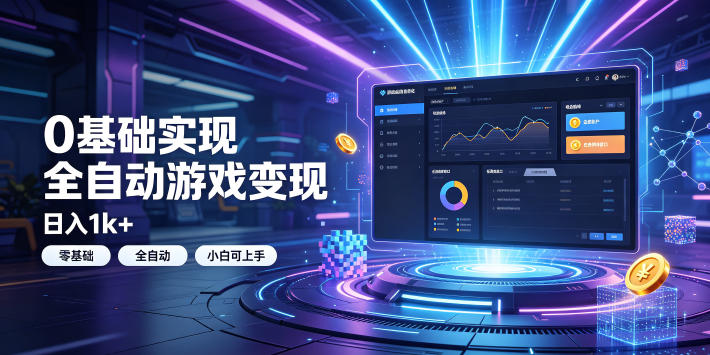 0基础实现全自动游戏变现，日入1k+，小白直接上手搞钱！【揭秘】-52项目站