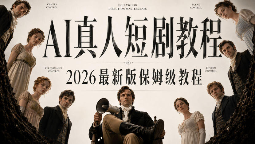 AI真人短剧制作全流程，AI视频大佬专为零基础研制的AI短剧教程，保姆级教程，新手一学就会！-52项目站