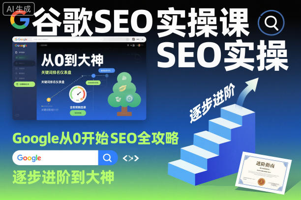 谷歌SEO实操课，Google从0开始SEO全攻略，逐步进阶到大神(更新26年)-52项目站