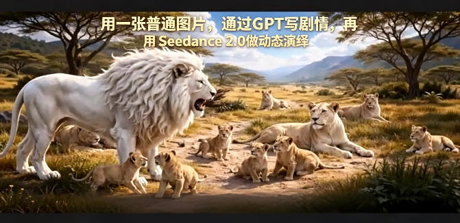 用一张普通图片，通过GPT写剧情，再用Seedance 2.0做动态演绎，居然能生成迪士尼风格搞笑动画-52项目站