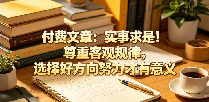 付费文章：实事求是！尊重客观规律，选择好方向努力才有意义-52项目站