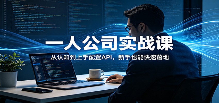 一人公司实战课：从认知到上手配置API，新手也能快速落地-52项目站