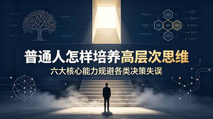 付费文章：普通人怎样培养高层次思维，六大核心能力规避各类决策失误-52项目站
