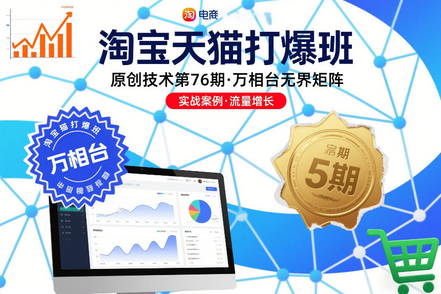 淘宝天猫打爆班原创技术第76期，万相台无界矩阵-52项目站