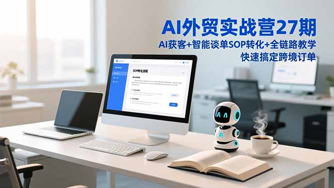 AI外贸实战营27期，AI获客+智能谈单+SOP转化+全链路教学，快速搞定跨境订单-52项目站