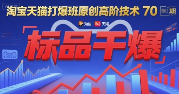 淘宝天猫打爆班原创高阶技术第70期：标品干爆-52项目站