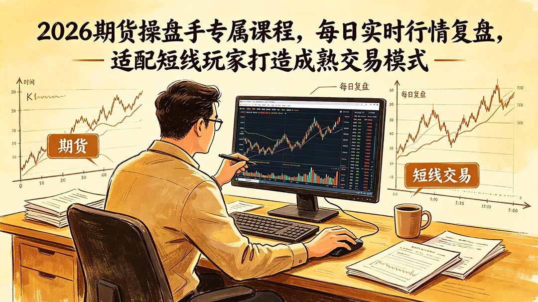 2026期货操盘手专属课程-更新6月,每日实时行情复盘,适配短线玩家打造成熟交易模式-52项目站