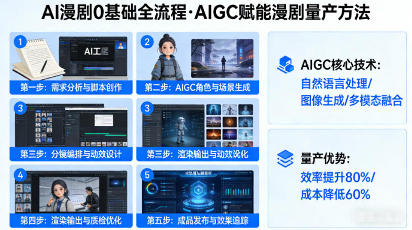 AI漫剧0基础全流程，快速掌握AIGC赋能的漫剧量产方法-52项目站