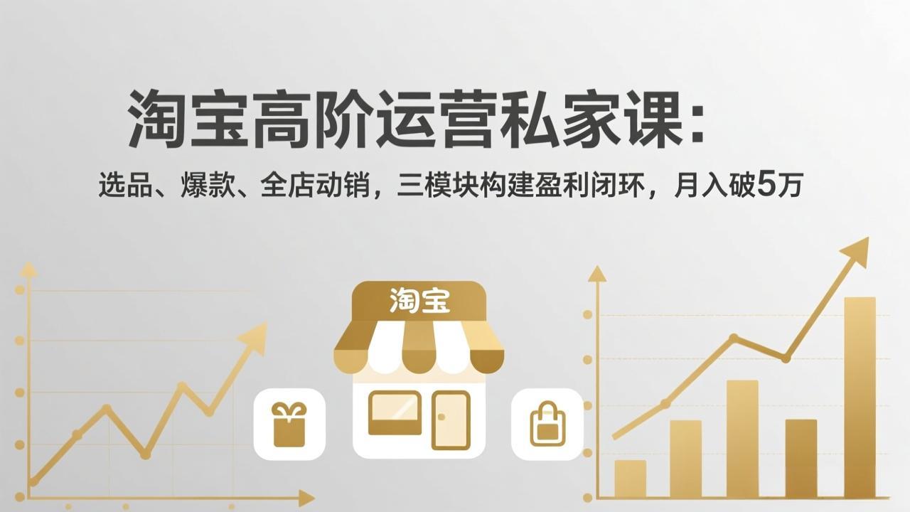 淘宝高阶运营私家课(更新26年4月18-52项目站