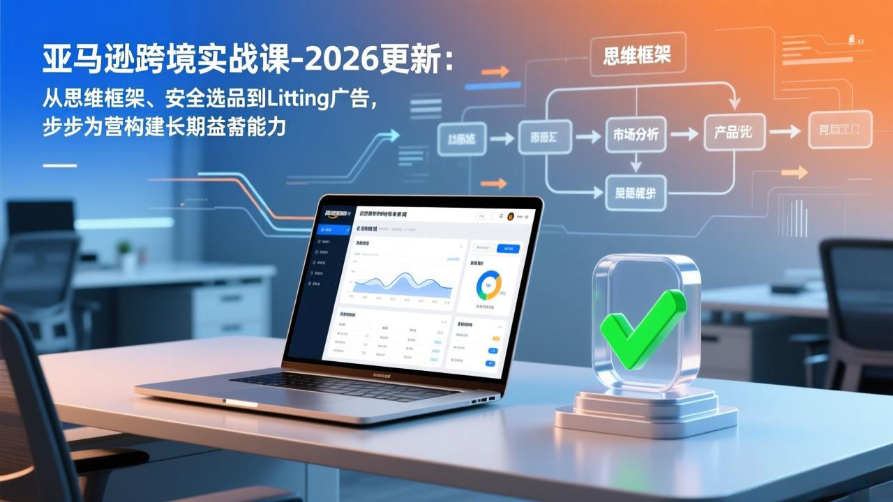 亚马逊跨境实战课-2026更新：从思维框架、安全选品到Listing广告，步步为营构建长期盈利能力-52项目站
