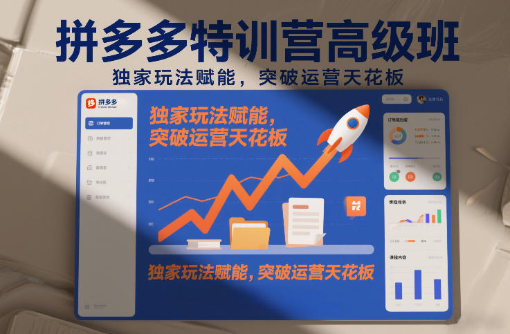 拼多多特训营高阶班，独家玩法赋能，突破运营天花板(更新26年1月)-52项目站