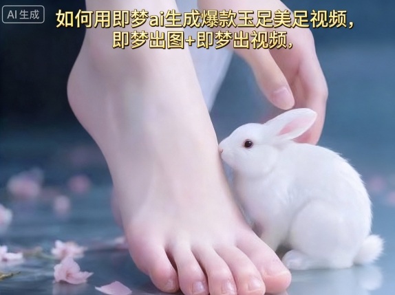 如何用即梦ai生成爆款玉足美足视频，即梦出图+即梦出视频，快速涨粉-52项目站