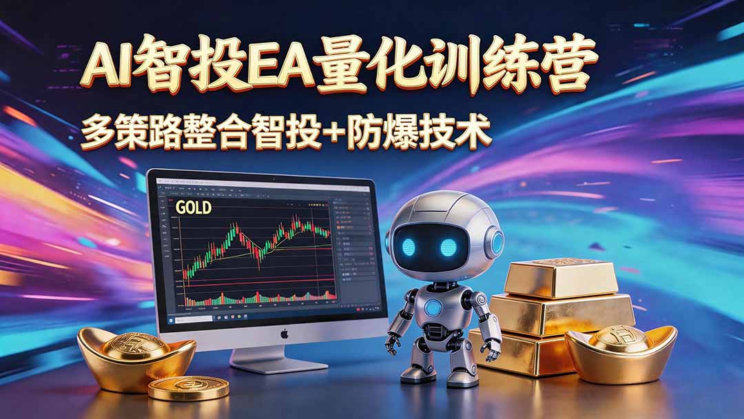 AI智投EA量化运营技术,自动化黄金操盘技术,小白也可以轻松上手日入1000+-52项目站