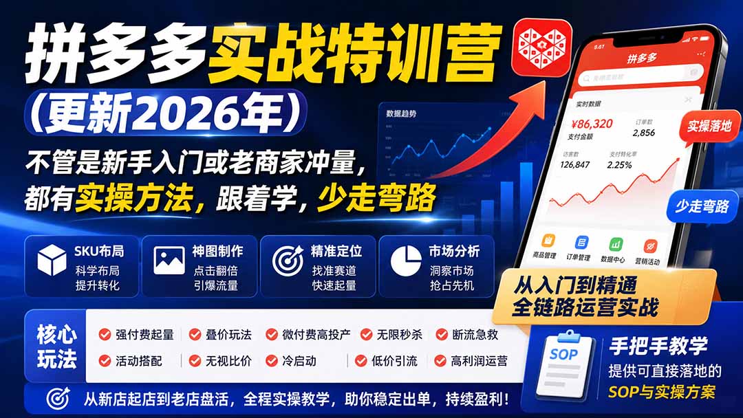 拼多多实战特训营(更新26年0822-52项目站