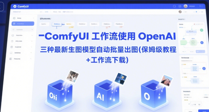 ComfyUI 工作流使用 OpenAI 三种最新生图模型自动批量出图(保姆级教程+工作流下载)-52项目站