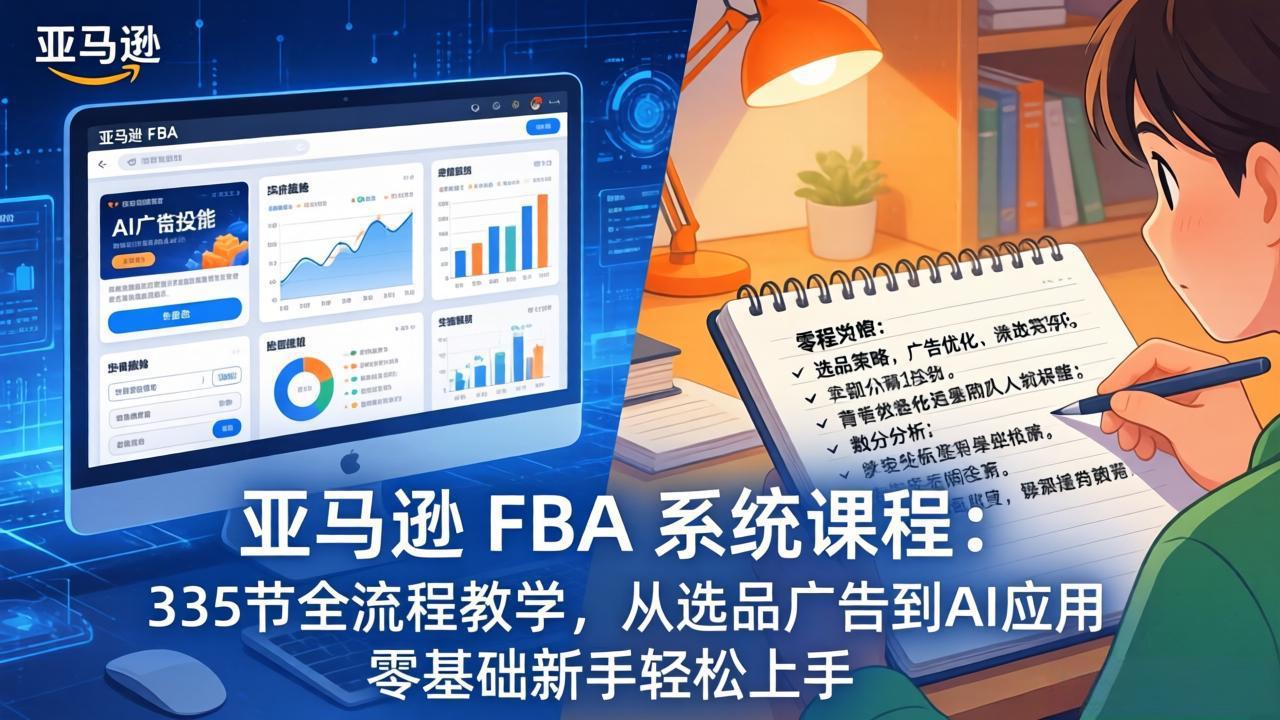亚马逊 FBA 系统课程(更新26年3月-52项目站