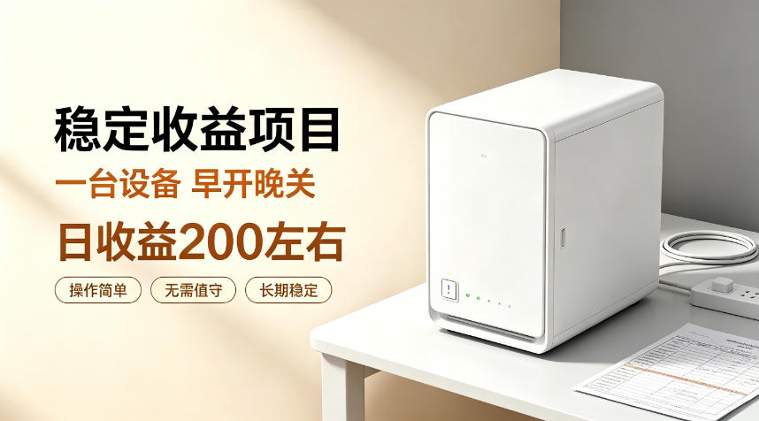 全自动设备挂G项目，日收益200左右，省心长效运营，最稳最省心的项目【揭秘】-52项目站