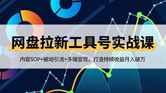 网盘拉新工具号实战课，内容SOP+被动引流+多端变现，打造持续收益月入破万-52项目站