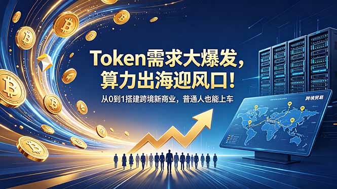 Token需求大爆发,算力出海迎风口!从0到1搭建跨境新商业,普通人也能上车-52项目站