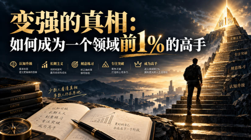 付费文章：变强的真相：如何成为一个领域前1%的高手-52项目站