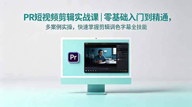 PR短视频剪辑实战课|零基础入门到精通,多案例实操,快速掌握剪辑调色字幕全技能-52项目站
