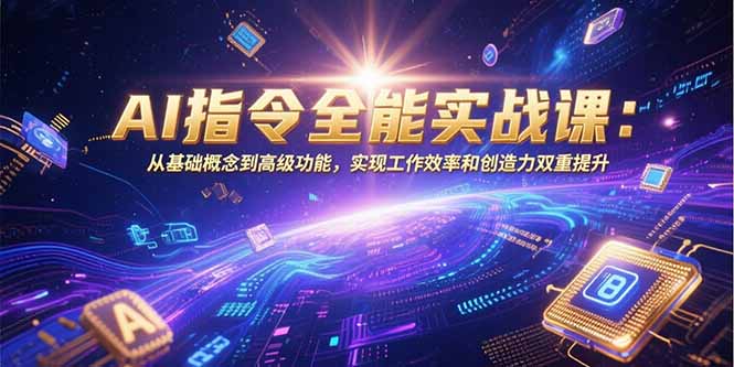 AI指令全能实战课:从基础概念到高级功能,实现工作效率和创造力双重提升-52项目站