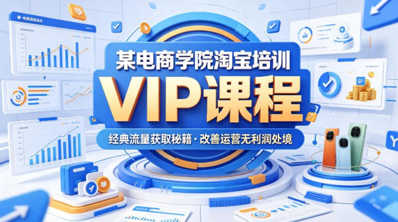 某电商学院淘宝培训VIP课程，各种经典有用的流量获取秘籍，改善运营产品没利润的处境(2026年5月)-52项目站